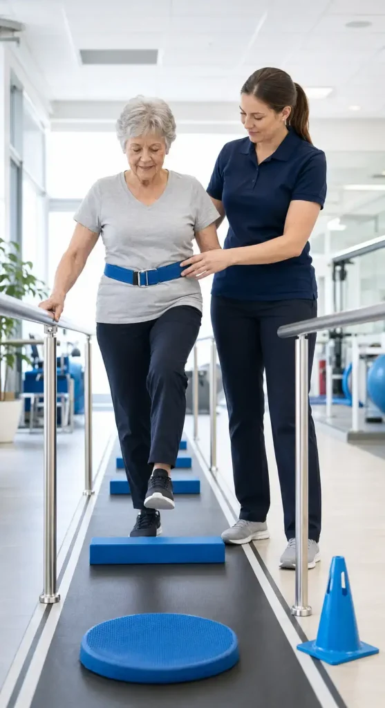 fall prevention therapy in langly and thunder bird village